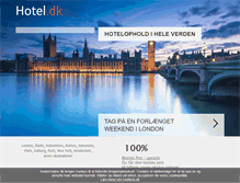 Tablet Screenshot of hotel.dk