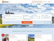 Tablet Screenshot of hotel.cz